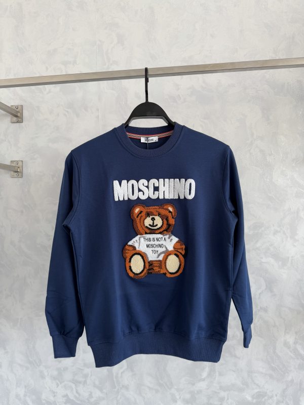 MOSCHINO Lacivert Erkek Sweat Premium 2025