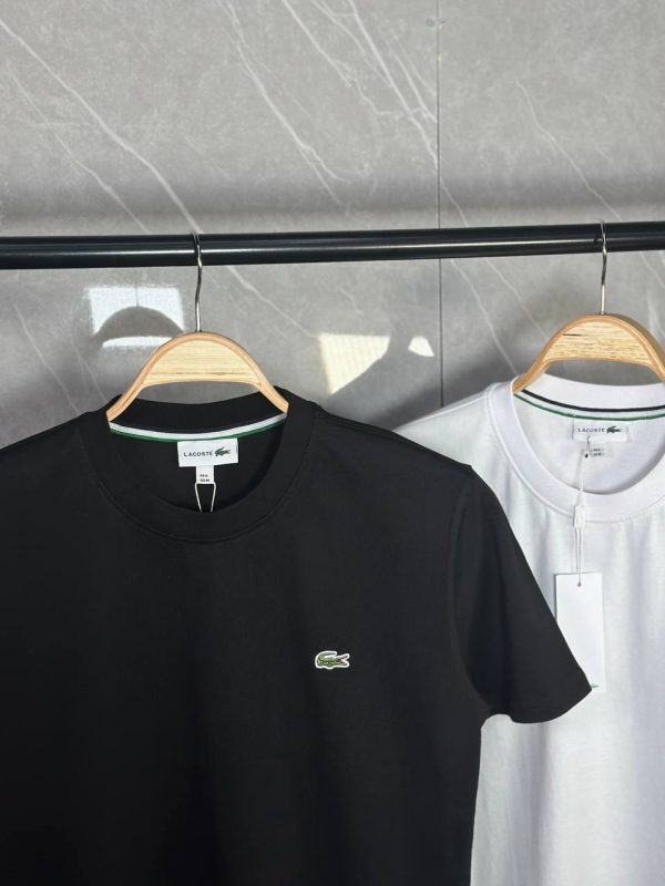 LACOSTE SİYAH T-SHİRT PREMİUM 2025 - Görsel 2