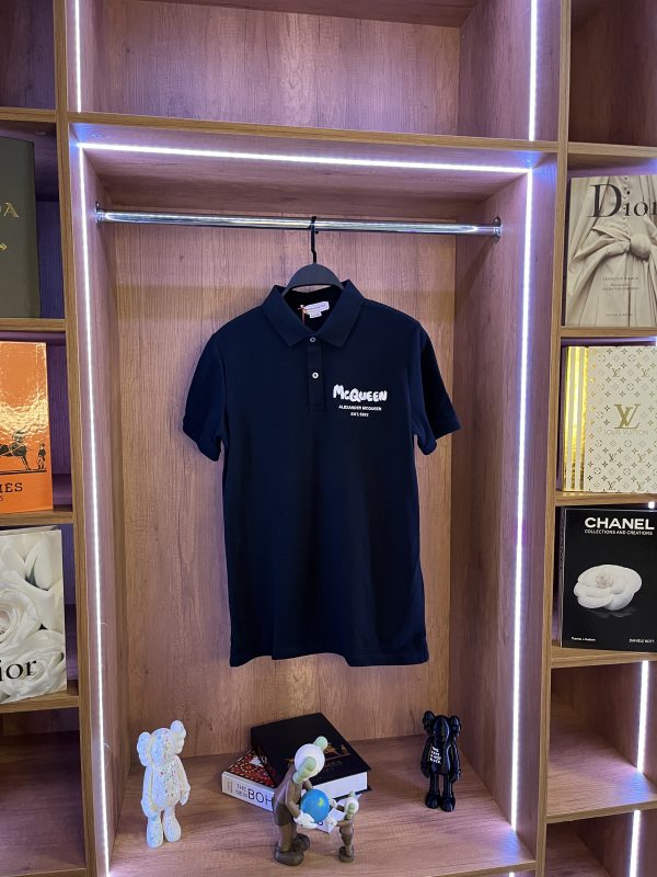 Alexander McQueen Erkek Siyah T-Shirt Premium 2025