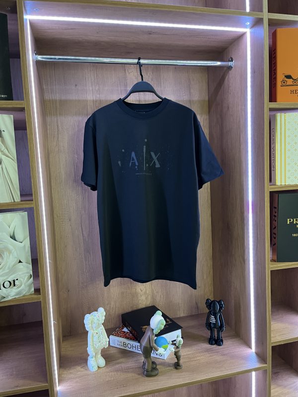 Armani Exchange Erkek Siyah T-Shirt Premium 2025