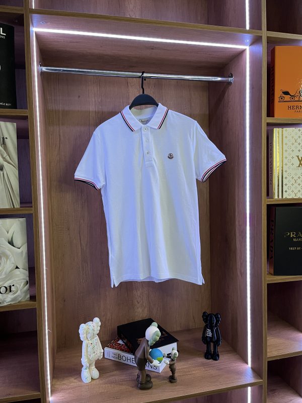 Moncler Erkek Beyaz T-Shirt Premium 2025